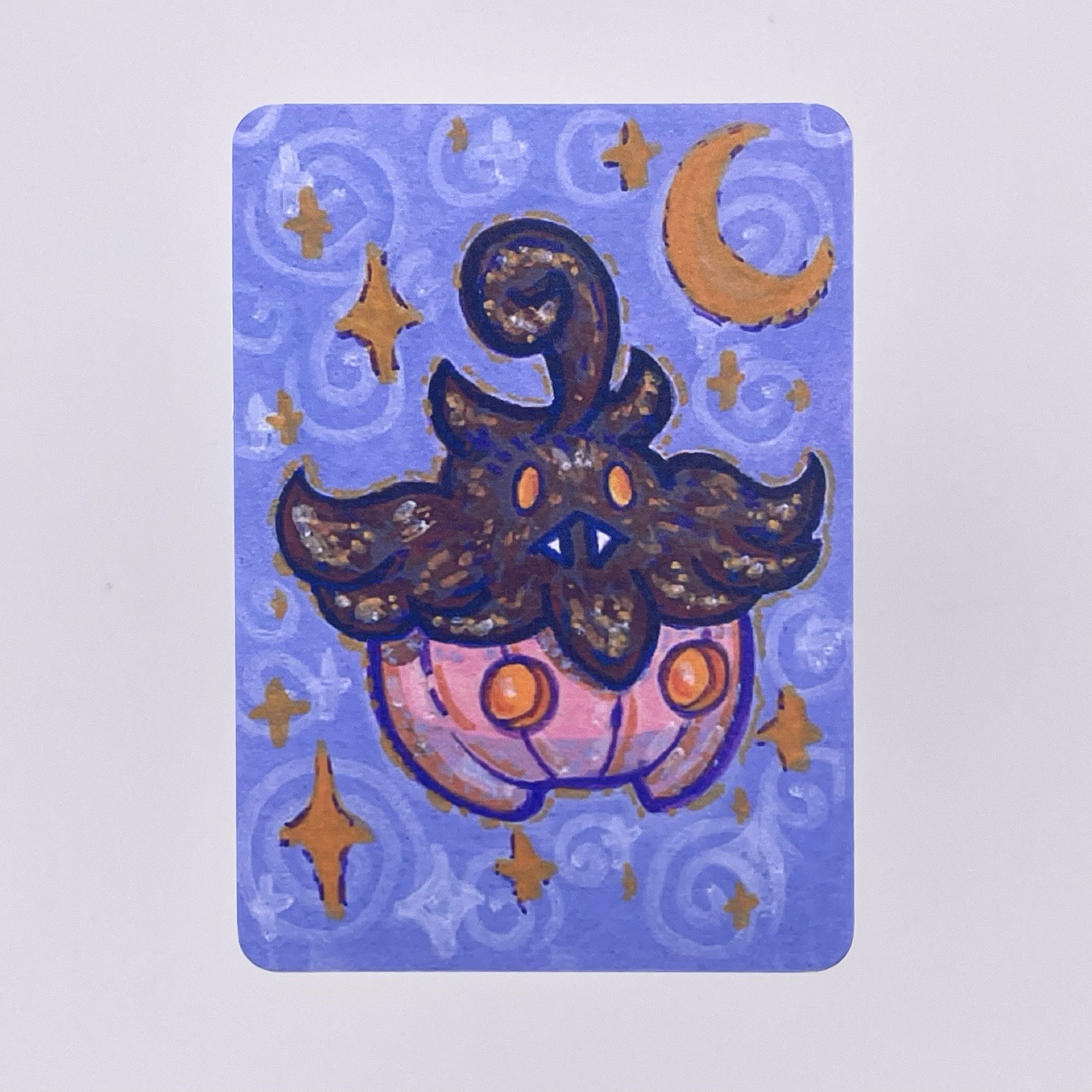 ACEO PRINT Pumpkaboo Spooky Pokemon Anime Illustration Art 2.5×3.5 paulajean.art