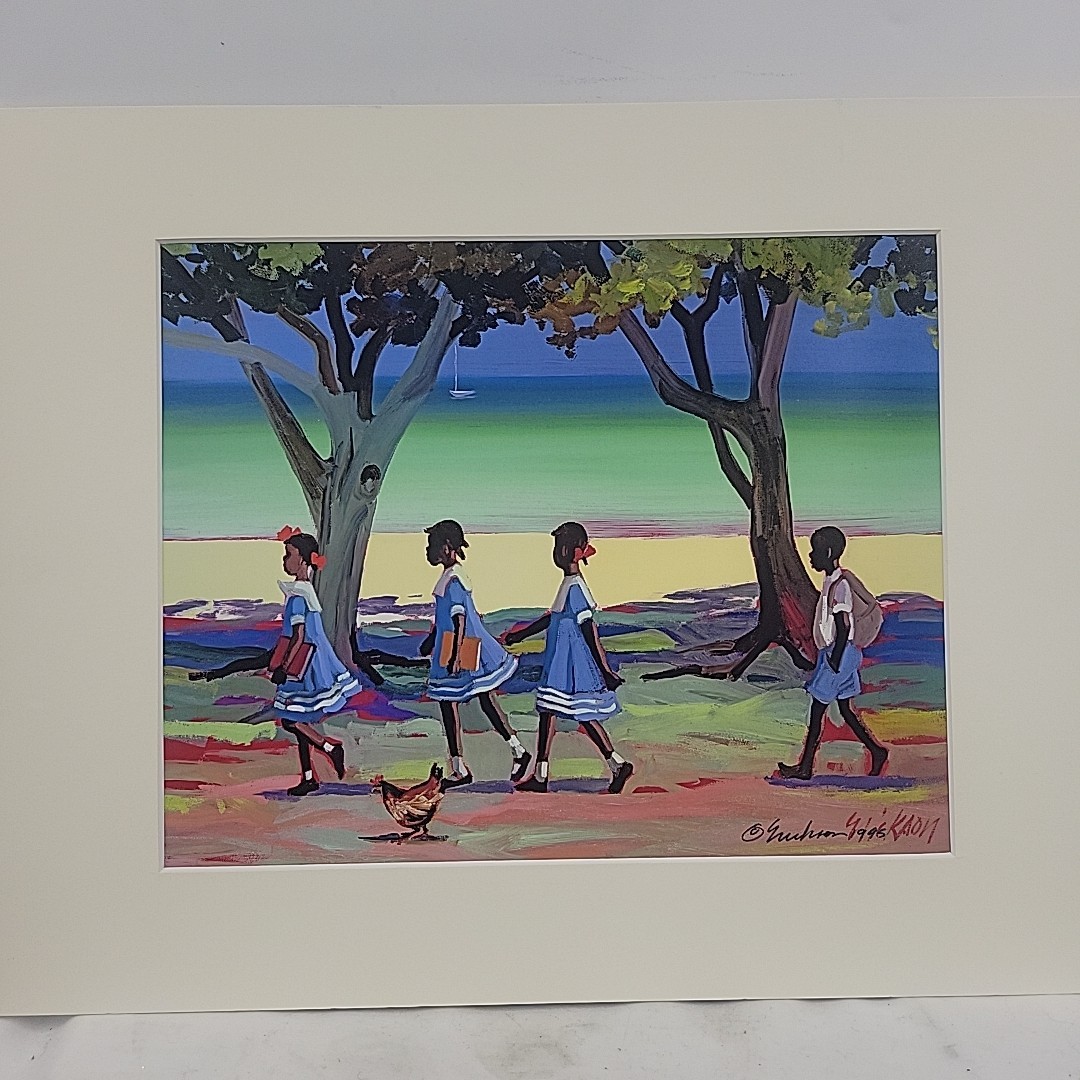 Fine Art Print “Tardy” 8×10 Shari Erickson Signed 1998 With Matting 11×14