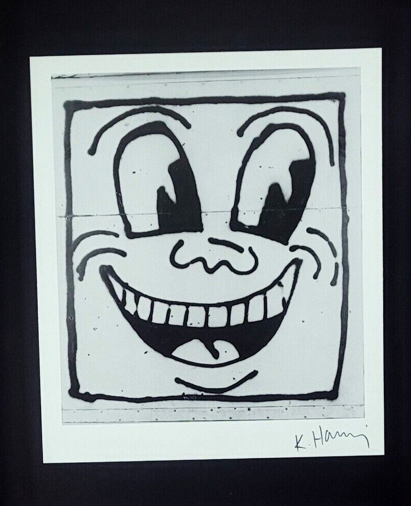 KEITH HARING + VINTAGE 1989 PRINT SIGNED MOUNTED AND FRAMED + BUY IT NOW!