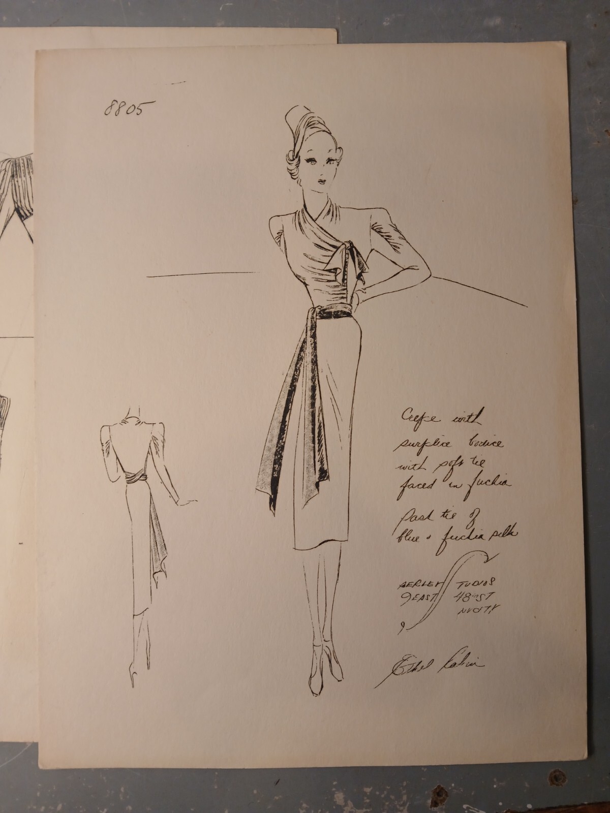 Lot of 9 Ethel Rabin Gatsby Era 1920s 1930s NYC Fashion Berley Flapper Art Deco