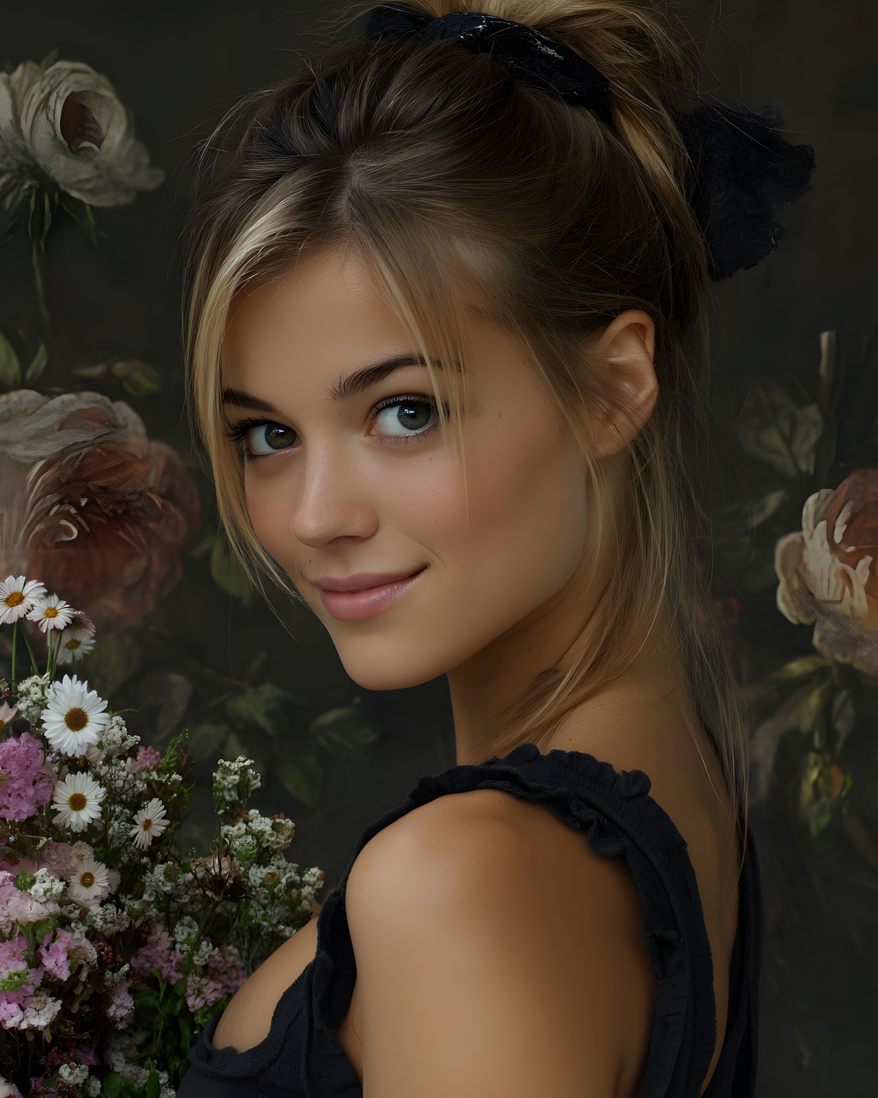 8×10 Glamour Woman Portrait Art Print – 791017171
