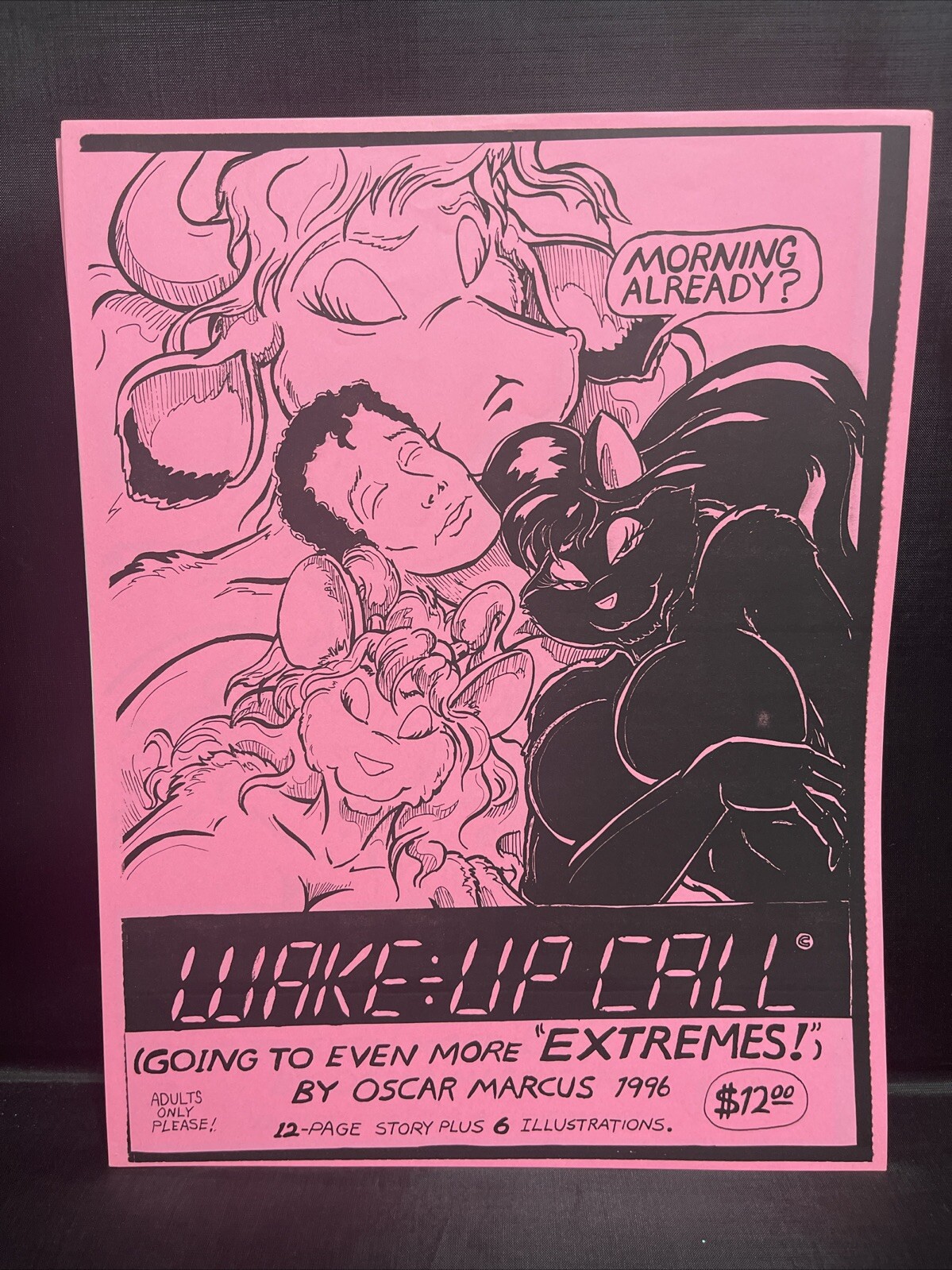 Extremes! Wake Up Call Oscar Marcus VTG 1996 HTF Portfolio Story + Illustration
