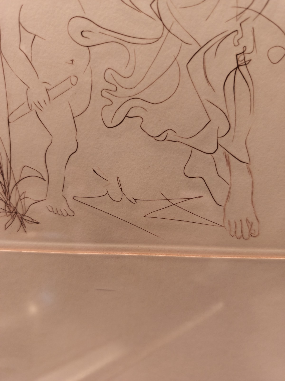 Antique / Vintage 1960 SALVADOR DALI MODERN ABSTRACT SURREALIST ETCHING