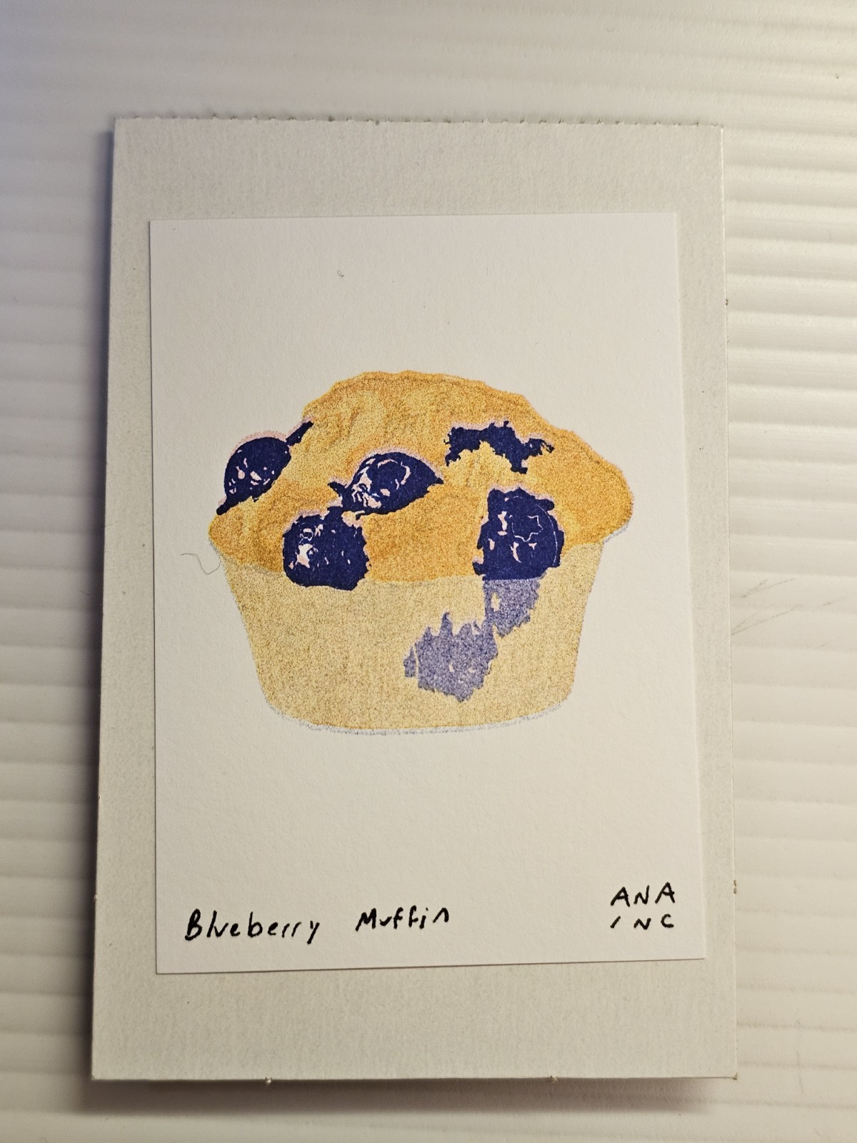 Blueberry Muffin Ana Inciardi Mini Print
