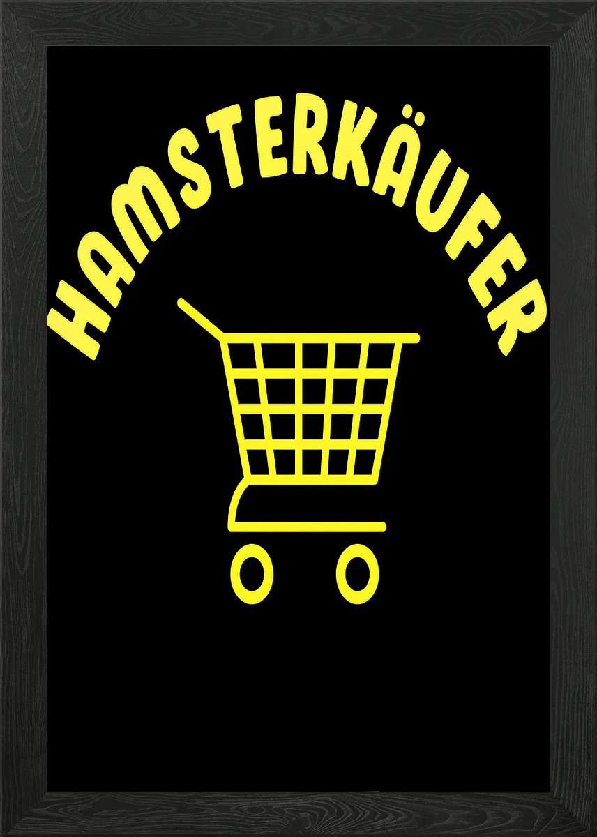 Hamster buyer Corona Framed Wall Art Poster Canvas Print Picture