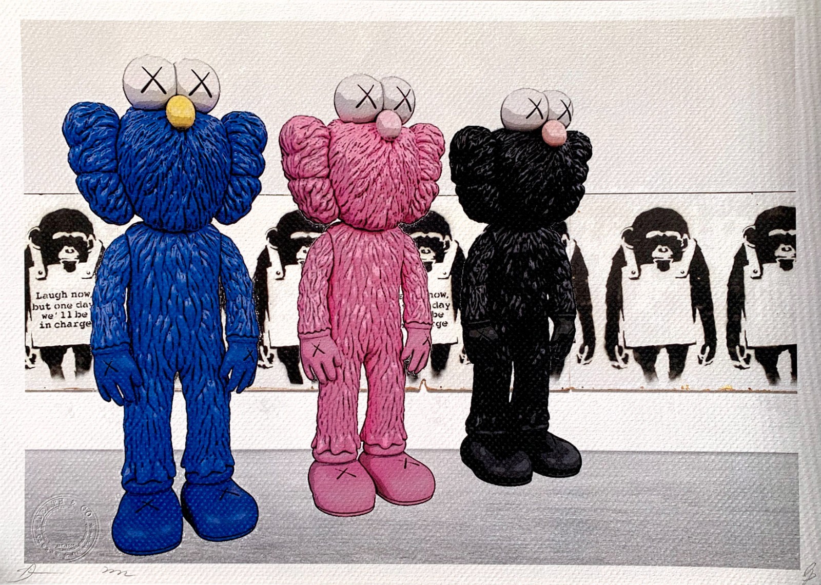 Death NYC “Kaws” original signed limited edition print with COA