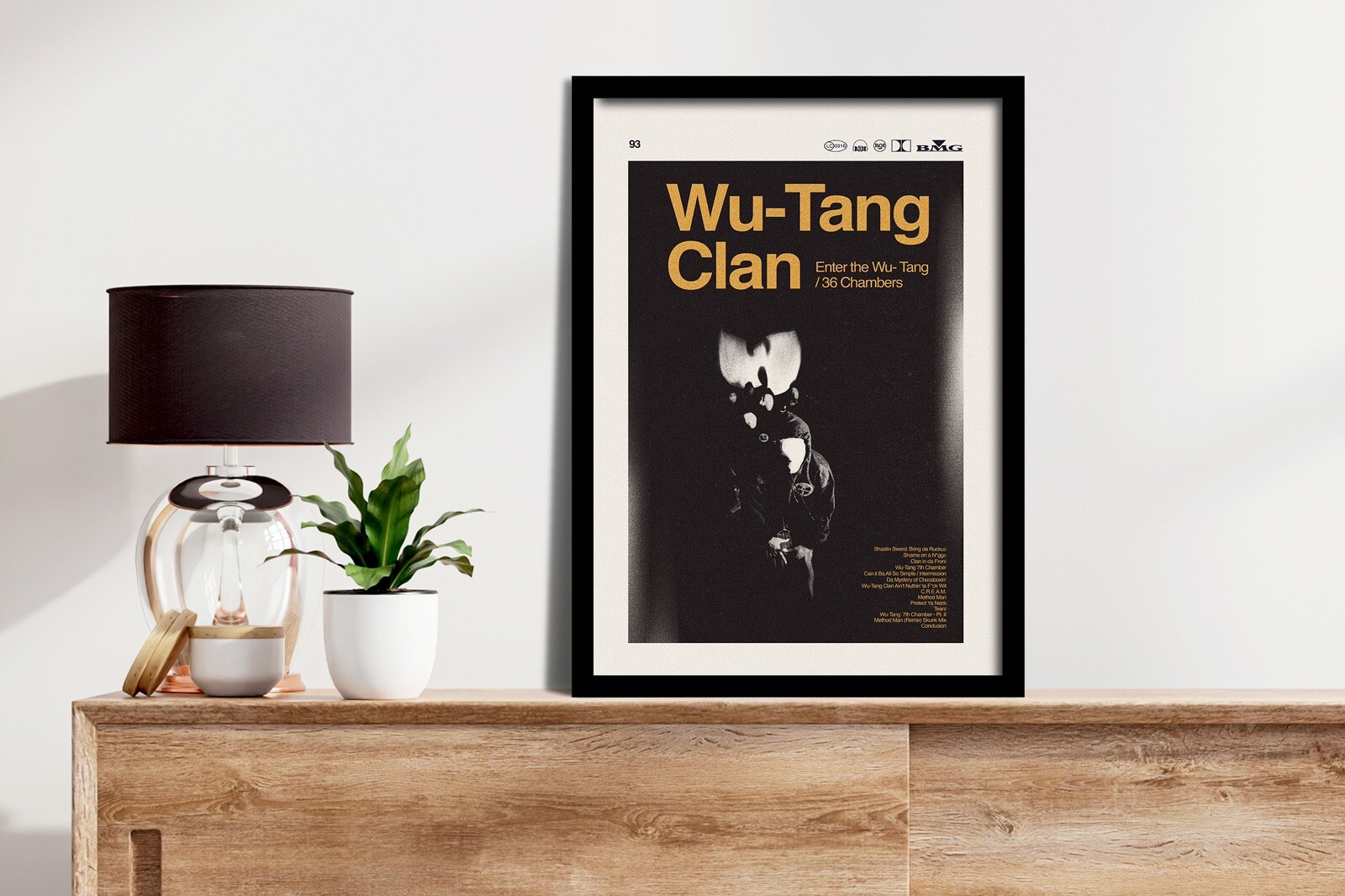 Wu Tang Framed Poster 12 x 18
