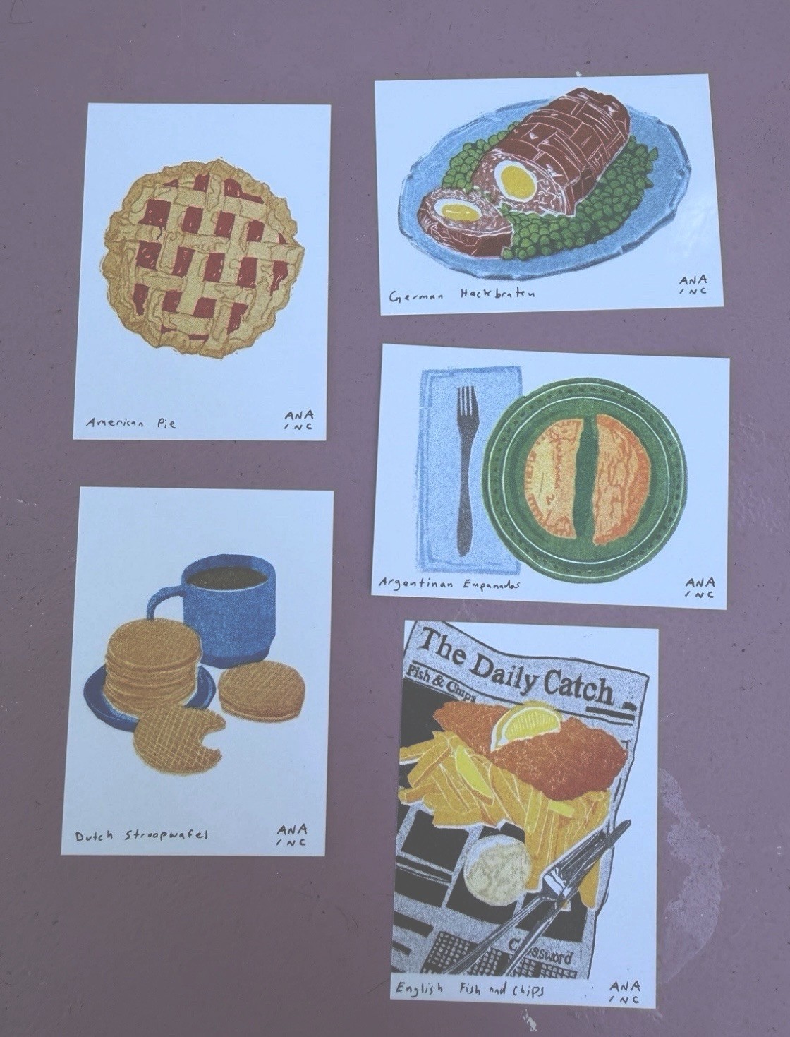 Ana Inciardi Mini Print – World Cup Food Series Set