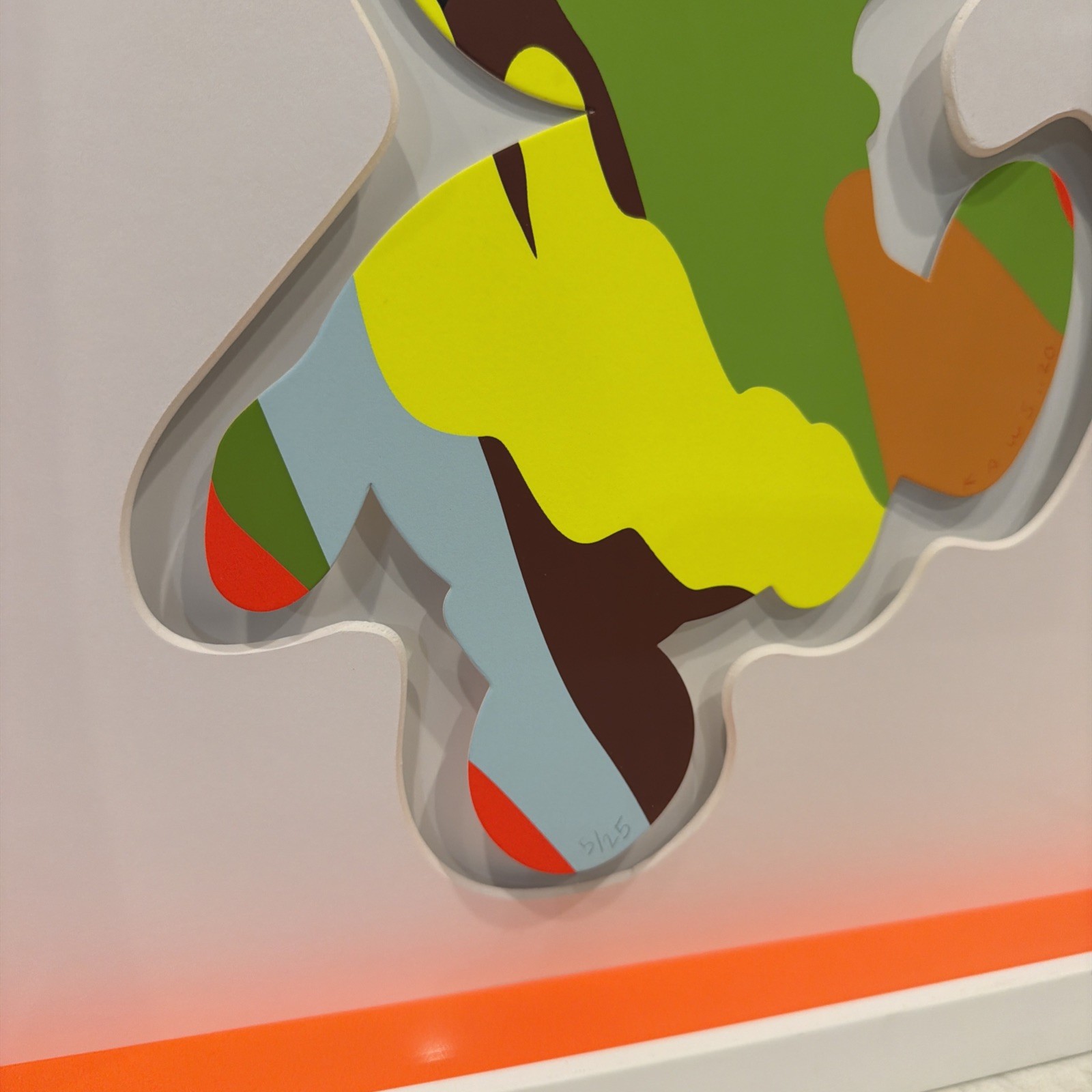 KAWS “RUNNING SNOOPY” Print 2021 Signed XX/20 Rare Custom Frame/W Museum Glass