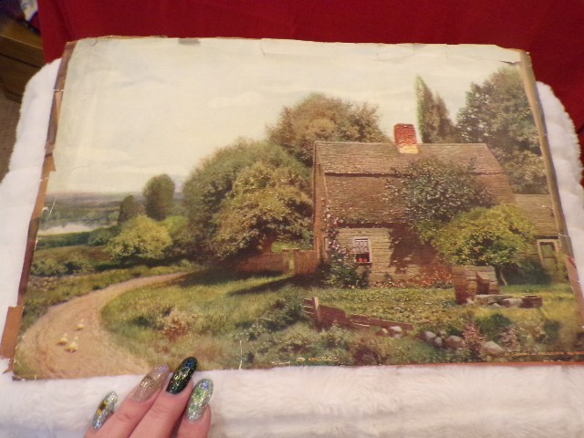 VTG Lot of 2 Lithograph Photos