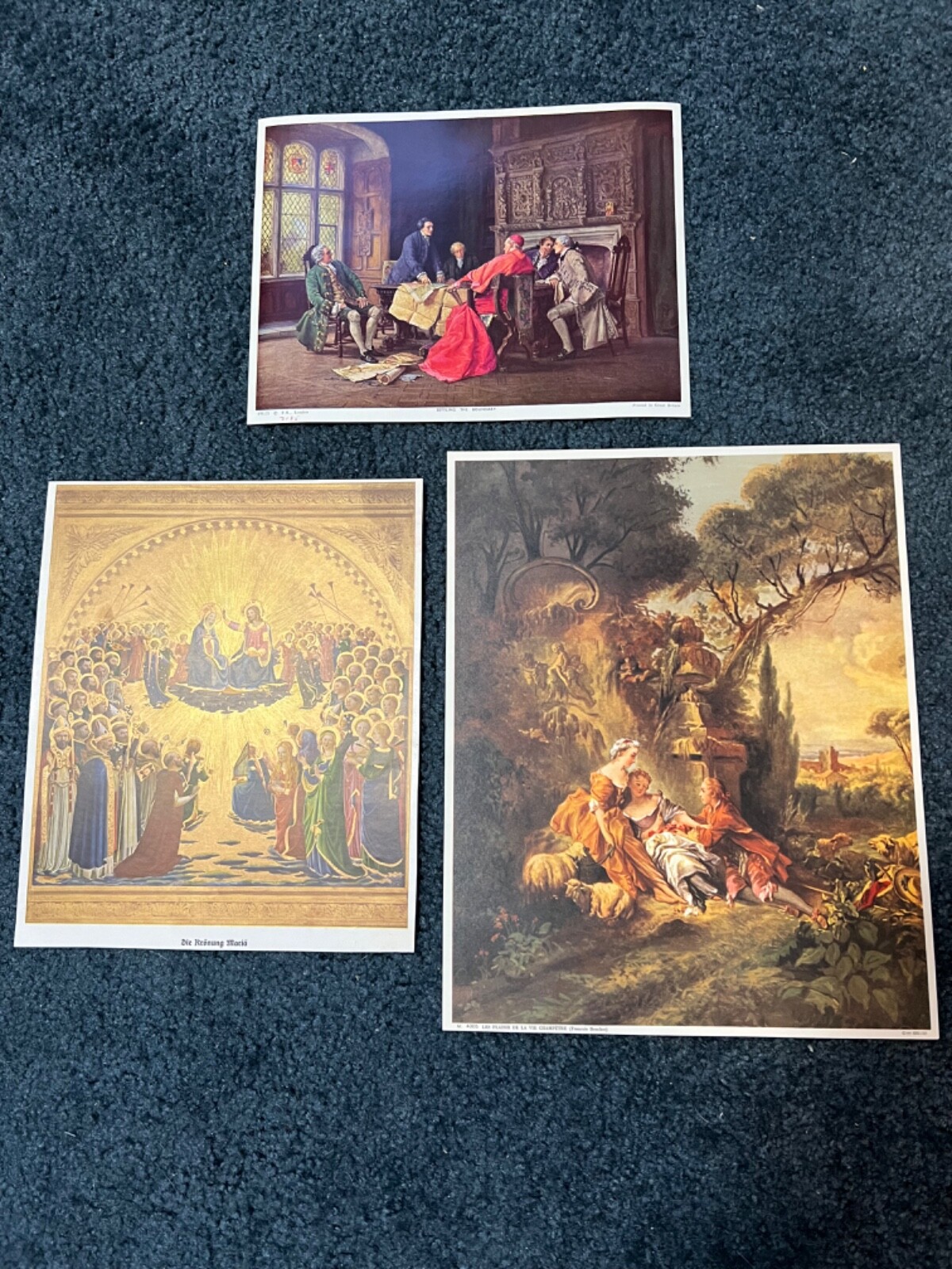 Vintage Religious Lithograph JESUS PRINT LOT OF 3 Rare