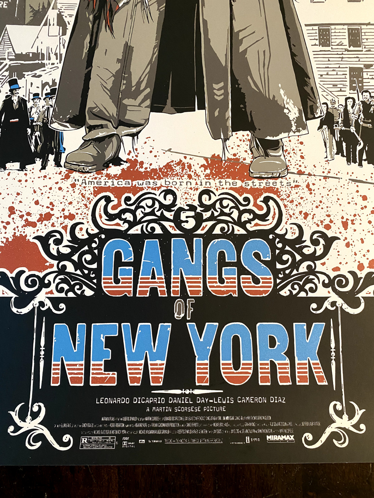 Gangs of New York movie poster art print Martin Scorsese America NYC USA mondo