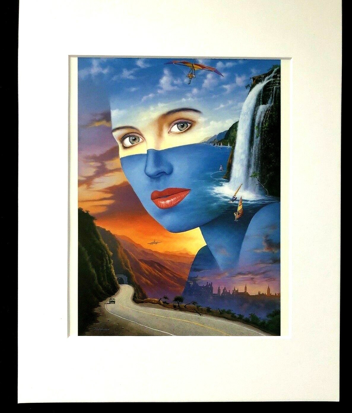 “Vacation” by Jim Warren 1992 11 x 14 Matted Art Print