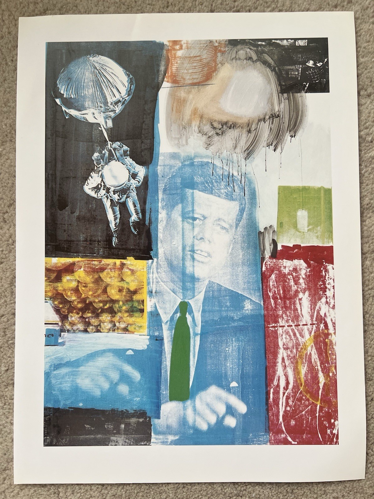 Robert Rauschenberg Pop Art Print JFK Retroactive I 1964 Free Post UK 23X30 Cm