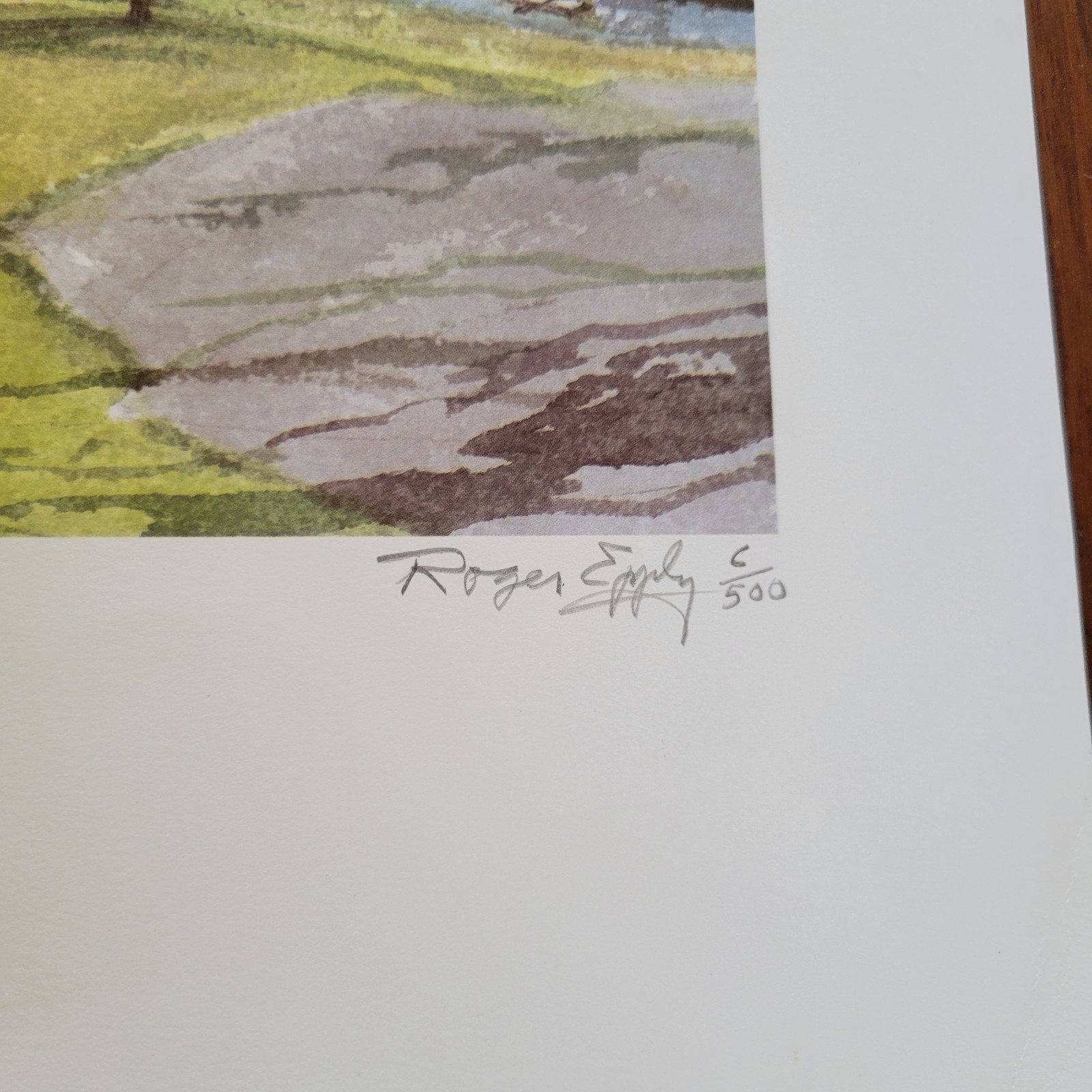 Roger Epply Andrews Memorial Town Hall Signed Lithograph Connecticut 14x23in