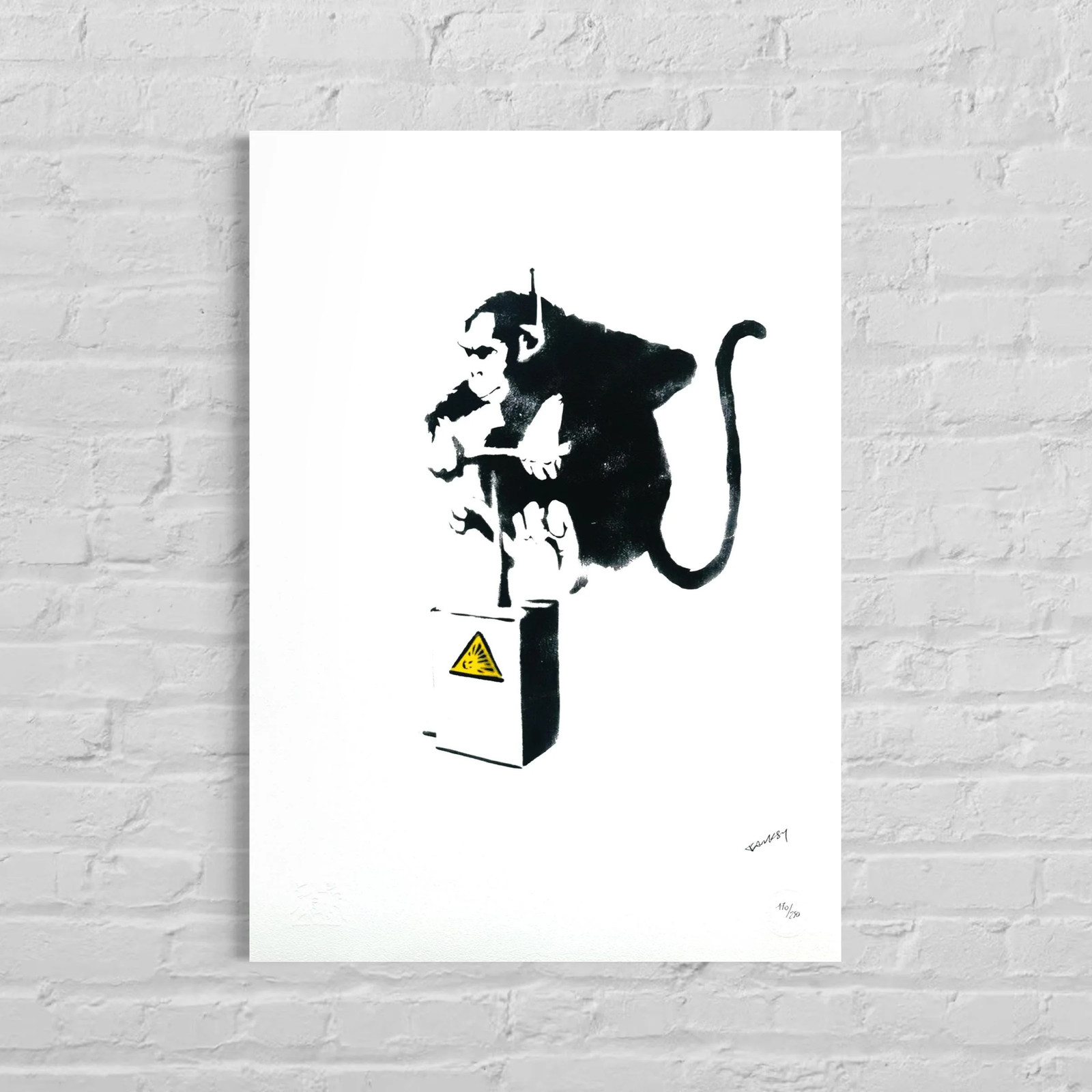 Banksy Detonate Lithograph on Arches 300gsm 16.5x23in (42×59 cm)