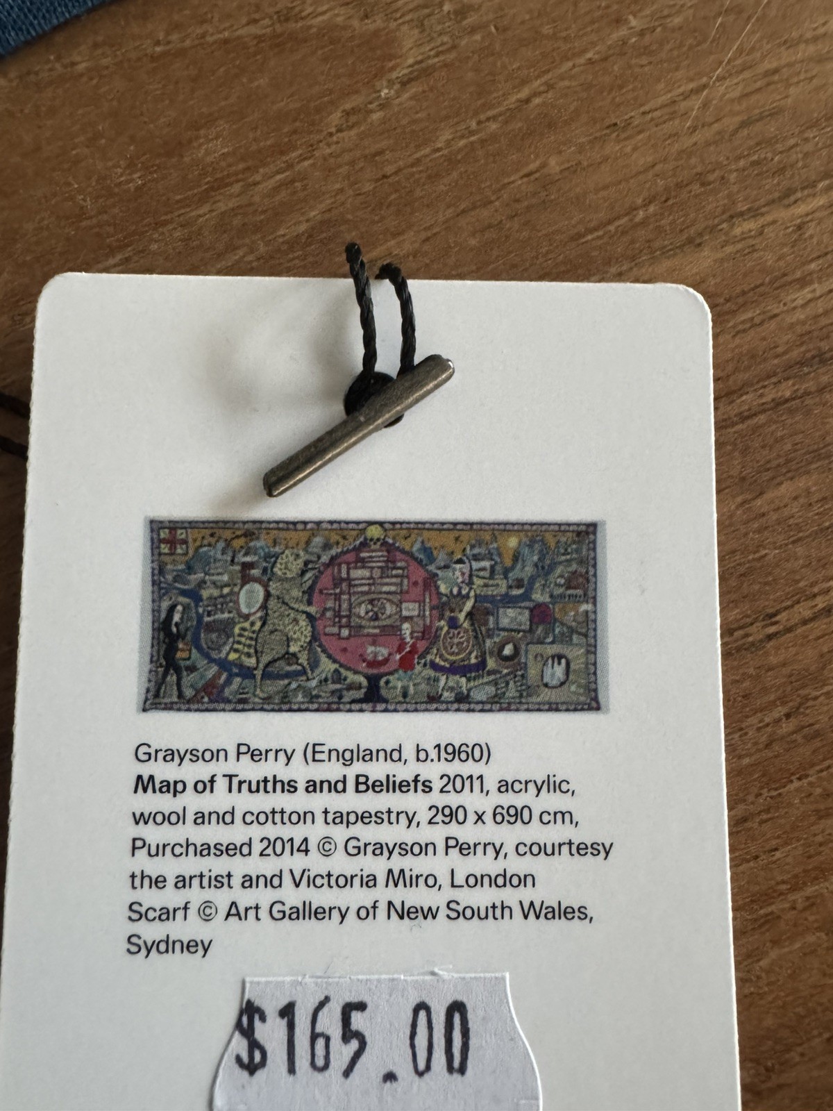 Grayson Perry Striking silk Scarf Map Of Truths And Beliefs New British Class