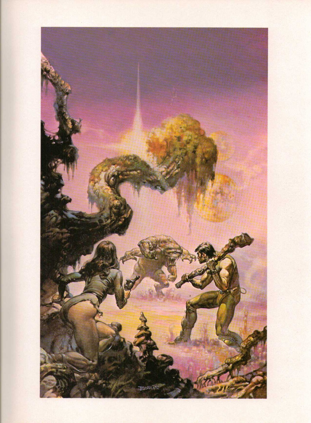 1978 full Color Plate “Through The Realty Warp” Boris Vallejo Art GGA Print
