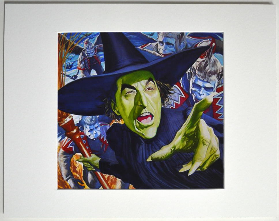 WICKED WITCH Of The WEST & FLYING MONKEY’S PRINT PROFESSIONALLY MATTED Wizard OZ