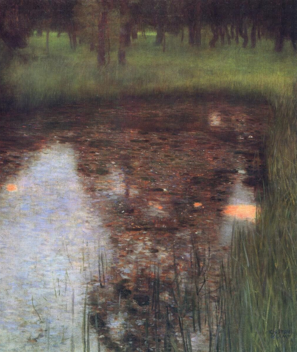 Gustav Klimt The Swamp Giclee Canvas Print 8×10 Art Nouveau Landscape Painting