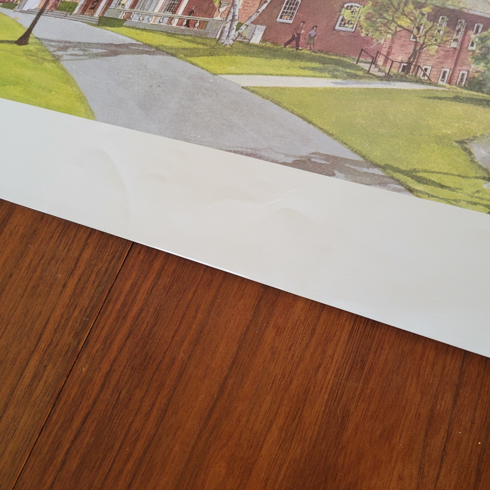 Roger Epply Andrews Memorial Town Hall Signed Lithograph Connecticut 14x23in