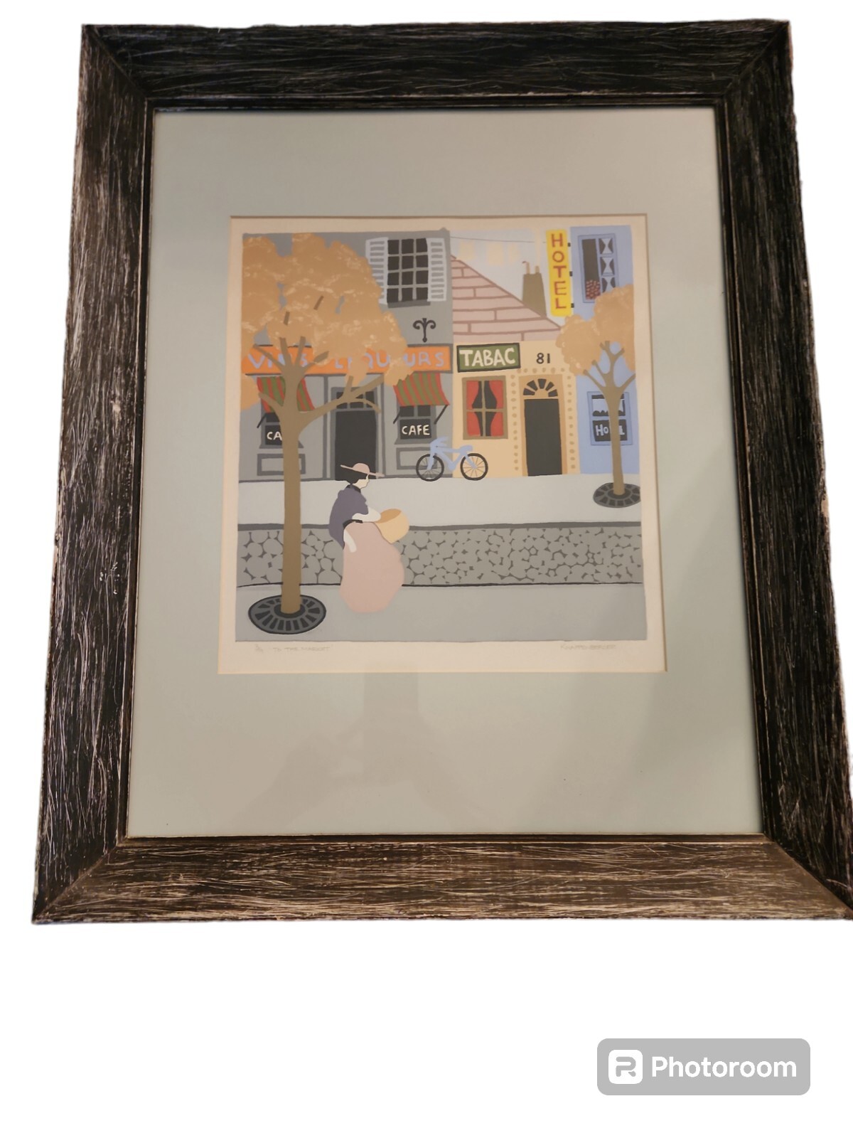 French Style Print Of Painting By Knappenberger Called “To The Market” # 3/9…