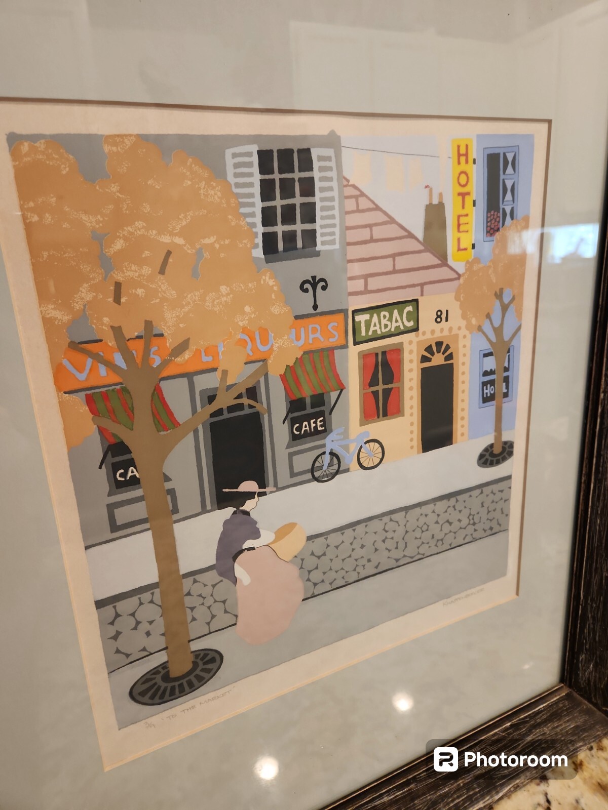 French Style Print Of Painting By Knappenberger Called “To The Market” # 3/9…