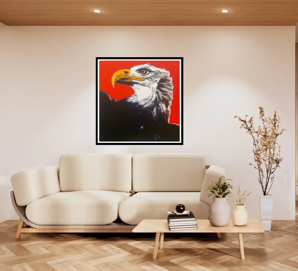 ANDY WARHOL “Bald Eagle”- Trial Layered SILKSCREEN- End.Species- Superb Quality