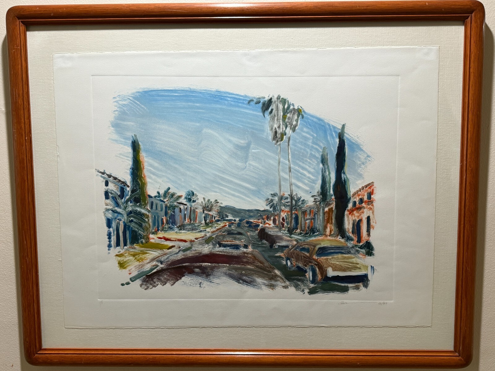 Carr Limited Edition Print Landscape 1/1, Signed, Framed, 30″ x 22″ (Image)