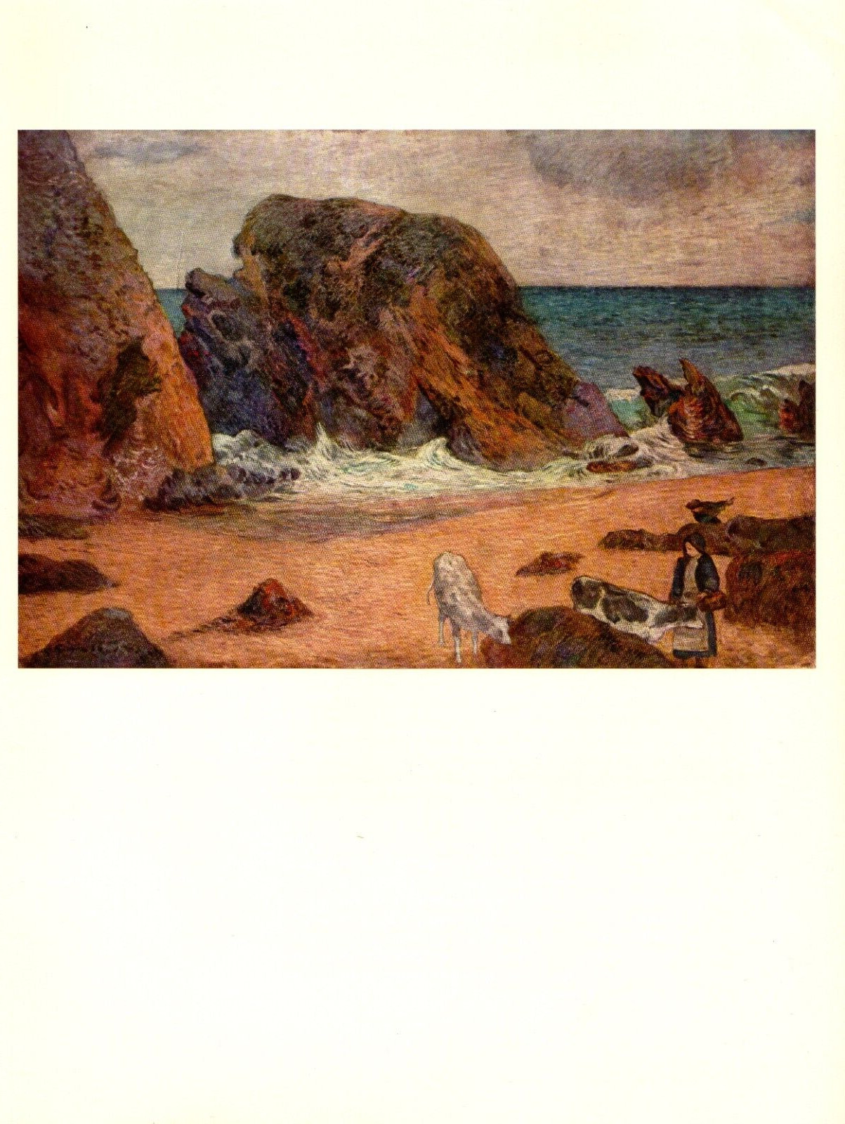 1972 Vintage GAUGUIN “SEASCAPE IN BRITTANY” GORGEOUS COLOR offset Lithograph