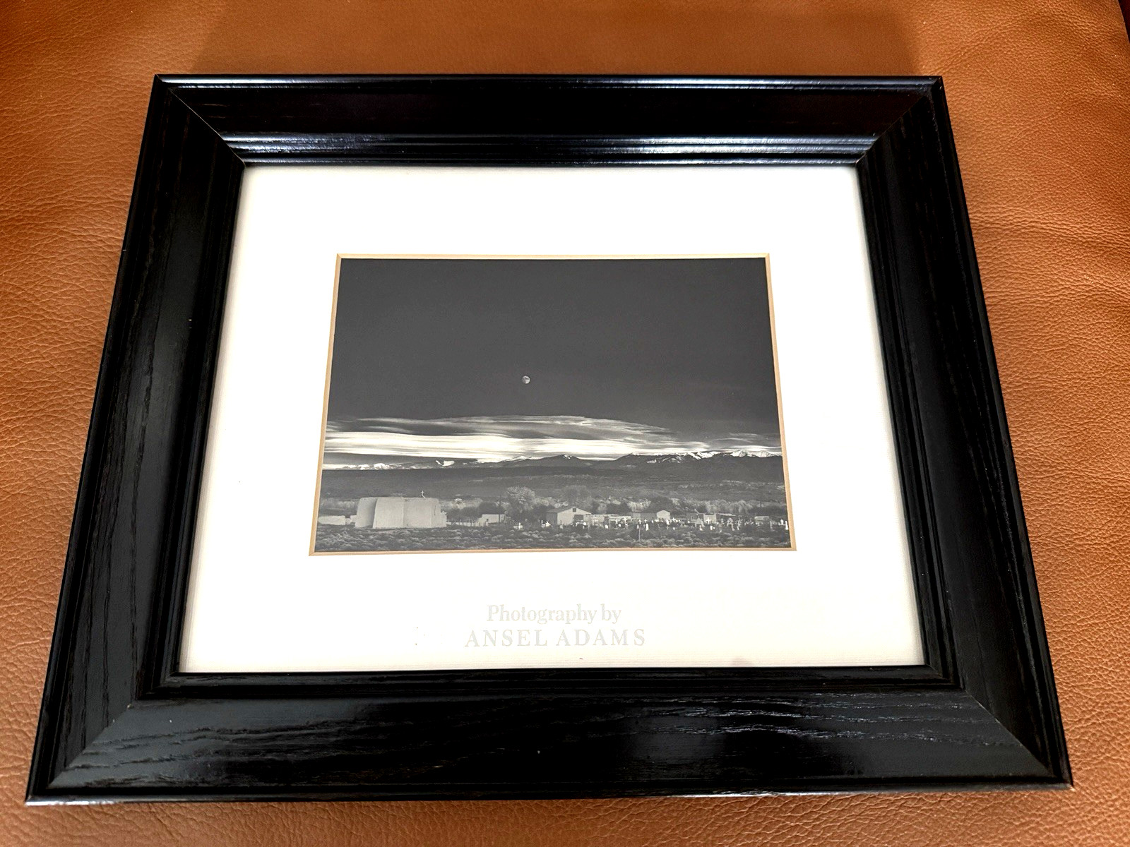 Ansel Adams Moonrise Hernandez Photo Print Original Frame and Mat