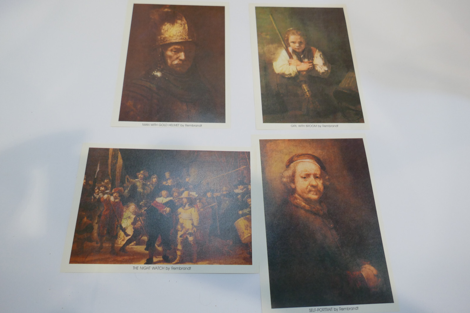 Vintage Master of the Arts Outstanding Rembrandt Prints – Set of 4 in orig packi